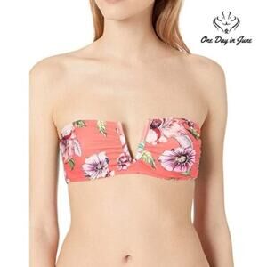 Vicious Young Babes V Wire Bandeau Bikini Top Swimsuit Size M